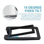 Sanyun Tilted Desk Speaker Stands - Black Pair