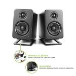 Kanto S2 Desktop Speaker Stands - Steel - Black