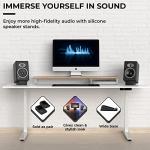 Desktop Speaker Stands with Anti-Vibration Wedge