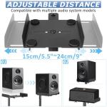 Adjustable Speaker Stands, Set of 2, Black