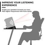 Desktop Speaker Stands with Anti-Vibration Wedge