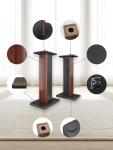 Kinevortex Retro Wooden Speaker Stands - Set of 2