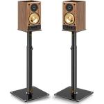 Adjustable Speaker Stands with Cable Management, Set of 2