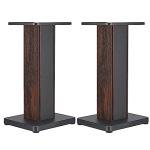 Wood Grain Universal Speaker Stands - 19.7 Inch Pair