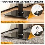 Adjustable Speaker Stands with Cable Management, Set of 2