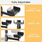 PUTORSEN Adjustable Wall Mount for Speakers - 2 Pack