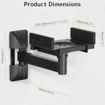 PUTORSEN Adjustable Wall Mount for Speakers - 2 Pack
