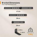 Adjustable Soundbar Mount Bracket for TVs