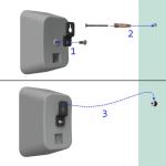 Universal Slim Speaker Wall Mount Brackets - 2 Pack