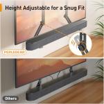 Adjustable Soundbar Mount Bracket for TVs