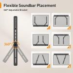 Adjustable Soundbar Mount Bracket for TVs