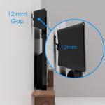 Universal Slim Speaker Wall Mount Brackets - 2 Pack