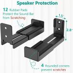 WALI Adjustable Soundbar Wall Mount Bracket 33 lbs
