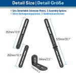 Soundbar TV Mount with Detachable Extension Plates