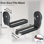 Universal Soundbar Wall Mount Bracket with Shelves