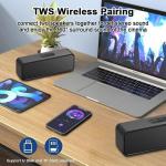 Portable Bluetooth Speaker with 3D Stereo Bass