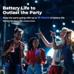 VOSFEEL Portable Bluetooth Speaker with LED Light