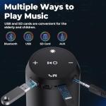 VOSFEEL Portable Bluetooth Speaker with LED Light