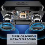 Portable Bluetooth Speaker with 3D Stereo Bass