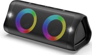 DONOW Portable Bluetooth Speaker with Light & Bass