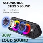 DONOW 30W Bluetooth Speaker with Lights & Bass