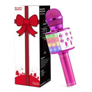 Wireless Bluetooth Karaoke Microphone with LED Lights