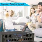 500W Wireless Bluetooth Karaoke Amplifier and Receiver