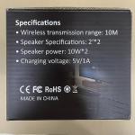 Retro Bluetooth Speaker with 10W Stereo Sound