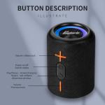 CYBORIS Portable Waterproof Bluetooth Speaker - 20W Sound