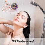 Dyurwa Waterproof Bluetooth Shower Speaker with LED Light