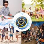 Dyurwa Waterproof Bluetooth Shower Speaker with LED Light