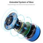 Dyurwa Waterproof Bluetooth Shower Speaker with LED Light