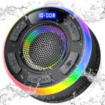 Waterproof Bluetooth Shower Speaker with LED Light