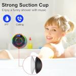 Waterproof Bluetooth Shower Speaker with LED Light