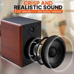 PyleUSA 5.25" Wooden Bookshelf Speakers Pair