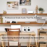 Compact 3" Bookshelf Speakers with Deep Bass