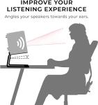 Aleawol Desktop Speaker Stands - 2 Pack