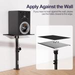 OUKMIC Heavy Duty Desktop Speaker Stand Pair
