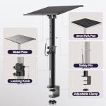 OUKMIC Heavy Duty Desktop Speaker Stand Pair