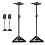 HOMFME Adjustable Height Floor Speaker Stands (Pair)