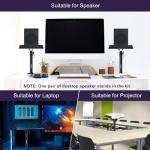 OUKMIC Heavy Duty Desktop Speaker Stand Pair