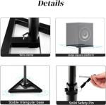 HOMFME Adjustable Height Floor Speaker Stands (Pair)