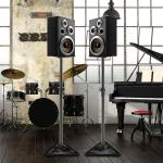 HOMFME Adjustable Height Floor Speaker Stands (Pair)