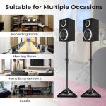 HOMFME Adjustable Height Floor Speaker Stands (Pair)