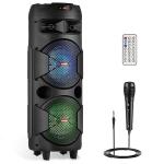 ZYMY 8'' Portable Bluetooth Party Speaker with Mic