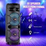ZYMY 8'' Portable Bluetooth Party Speaker with Mic