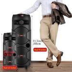 ZYMY 8'' Portable Bluetooth Party Speaker with Mic