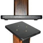 Wood Grain Speaker Stands - Heavy Duty Pair
