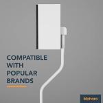 Universal Adjustable White Speaker Stands - Pair