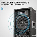 MAX28 Dual 8" Passive DJ Speakers Pair